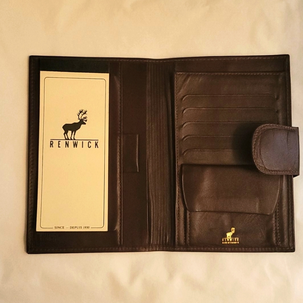 Renwick Leather Travel Passport Wallet